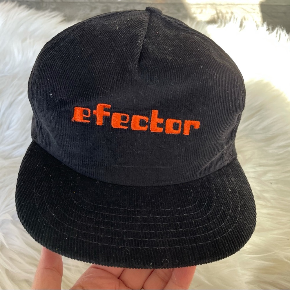 Vintage Snap Back Hat Velvet Usa Effector Manufacturing